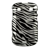 BlackBerry Bold Touch 9900 Protector Case Cover - Silver Zebra