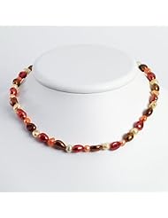 Sterling Silver Multi-Color Freshwater Cultured Pearl Necklace