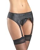 Black Satin Garterbelt, G-string & Stocking Set!