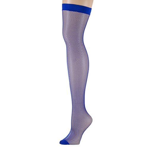 Isadora Paccini Women's Neon Fishnet Thigh High Stockings