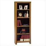 Citizen 72 H Five Shelf Bookcase in Oak