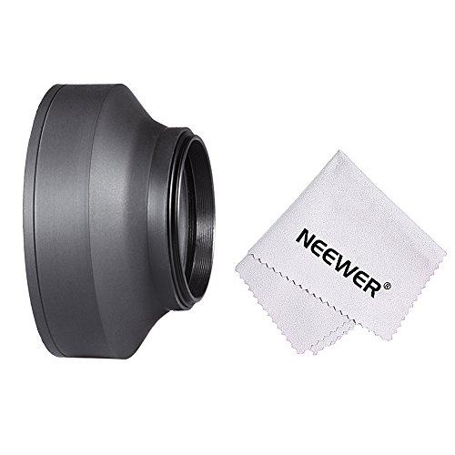 Neewer 55mm Collapsible Rubber Lens Hood For Sony Alpha A77 - Main Image