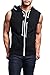Eyelet Sleeveless Contrast Hoodie SL888 - J8B