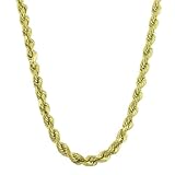 10 Karat Yellow Gold Diamond-Cut Rope Chain (22 inch)