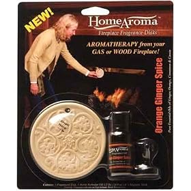 LIGHTSTONE HA 10006 HOME AROMA FIREPLACE SCENTED DISK - GINGER SPICE SCENT