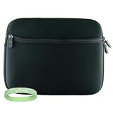 Black Luxmo Amazon Kindle DX Carrying Sleeve With Extra Pocket + Live*Laugh*Love Wrist Band!!! (Kindle DX Not Included)