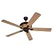 Monte Carlo 5GL66OC Great Lodge Magnum, 66-Inch 5-Blade Ceiling Fan, Old Chicago Motor Finish and Ponderosa Pine Blades