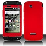 Red Hard Plastic Rubberized Case Cover for Samsung Sidekick 4G T839