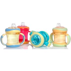 Nuby Grip n' Sip Cup - 7oz - Green / Purple