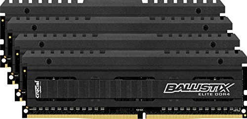 Ballistix Elite 16GB Kit (4GBx4) DDR4 3200 MT/s (PC4-25600) DIMM 288-Pin Memory - BLE4K4G4D32AEEA