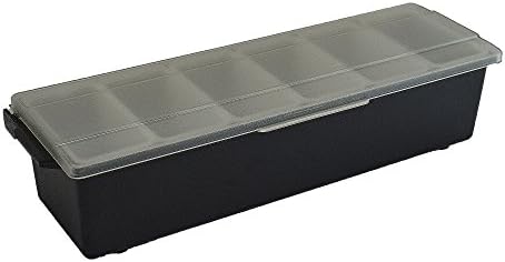Centery 6 Compartment Condiment Dispenser , Plastic Base