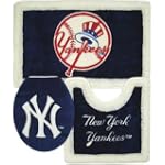 New York Yankees 3 Piece Bath Rug Set