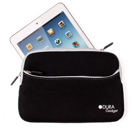 DURAGADGET Housse étui luxe en néoprène noir résistant à l'eau pour la nouvelle tablette iPad Mini d'Apple 7.9 pouces (sortie octobre / novembre 2012) - Garantie 5 ans