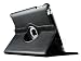 Magnetic smart cover 360 Degrees Rotating Stand Case for Apple iPad 3 (Black/Black Interior) by iTronz