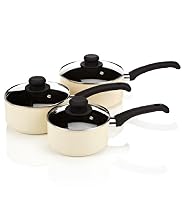 3 Piece Aluminium Non-Stick Saucepan Set