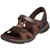 Hush Puppies Women's Asana Sandal,Dark Brown Nubuck,9 M US