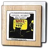 Fish Horror TV Programming - 6 Inch Tile Napkin Holder