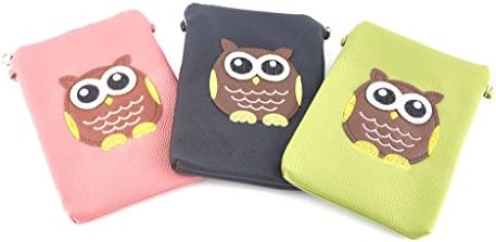 J Style Super Cute Faux Leather Animal Mini Shoulder Bag Purse Mobile Phone Pouch 3-Packs