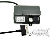 AC Home Wall Travel Charger (Fold-able Prongs) for Samsung Galaxy Tab 7 / 8.9 / 10.1 Inch + Smart Cord Wrap