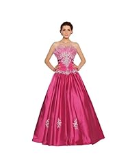 A-line Strapless Organza/Polyester/Satin/Taffeta Sleeveless  Full Length Lace-Up Ruched Beaded  Ball Gown Quinceanera Dress/Party Dress 
