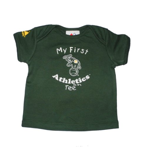 Majestic Infant Baby MLB Oakland Athletics My First Tee T-Shirt - Green (Size: 3-6)