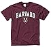 Harvard Crimson Adult Arch and Logo T-Shirt - Maroon