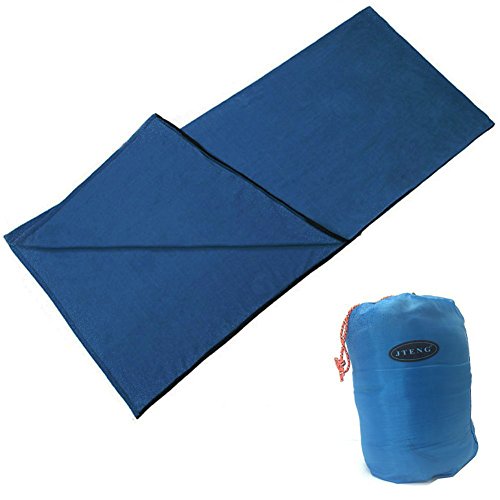 JTENG Spring Fleece Sleeping Bag Liner/Blanket for Camping, Hiking