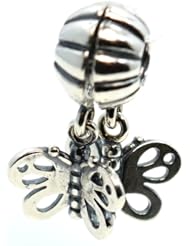 Pro Jewelry .925 Sterling Silver " 1 Pair of Friends Forever " Charms Bead Compatible with Pandora Chamilia Kay Troll Bracelet