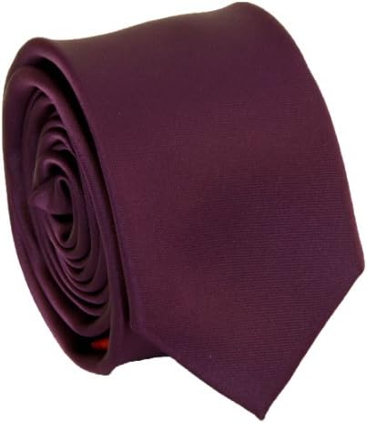 Solid Plum Slim Tie . 2.25' inch wide