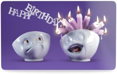 TASSEN Breakfast Board with Design, Happy Birthday Edition, 9.2 x 5.6 Inches