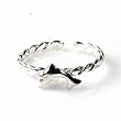STERLING SILVER TOE RING - 2mm Dolphin