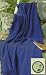Cobalt Blue Eco2Cotton Afghan Throw Blanket 50" x 60"