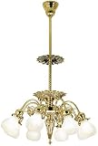 Late Victorian Pierced Brass Chandelier With 8 Lights