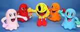 (ALL 5 DOLLS) Pacman Plush Doll and 4 Ghosts PAC MAN GHOST