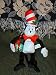 Search : Dr Seuss Plush 18" Cat in the Hat Doll Holding Christmas Present by Nanco