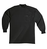 SOWA(ソーワ) 長袖ハイネックシャツ(胸ポケット有り) ブラック Lサイズ 0028