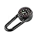 LSD (Pack of 6) Multifunctional Metal Carabiners Clip Hook Mini Compass 3 in 1 Derection Guiding Thermometer Keyring Keychains For Outdoor Sport Hiking Camping Hunting
