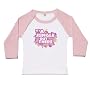 DribbleFactory Jungle Out There Pink Long Sleeve Baseball (6 Months)