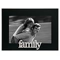 Family Photo Frame - Black (4x6")