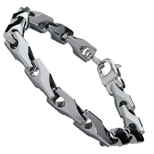 9MM High Polish Horseshoe-Style Tungsten Bracelet 8.5