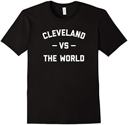 Men's Cleveland Vs The World - T Shirt Large Black