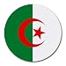 Algeria Flag Round Mouse Pad