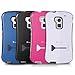 HTC One Max / T6 Stand Case, GreatShield Guardian Hybrid Snap On Case Back Cover with Kickstand for HTC One Max / T6 (White/Blue)