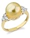 Golden Pearl & Diamond Sea Breeze Ring