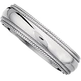 Titanium Comfort Fit Double Milgrain Band Sizes 5, 5.5, 6, 6.5, 7, 7.5, 8, 8.5, 9, 9.5, 10, 10.5, 11, 11.5, 12, 12.5, 13