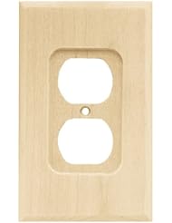 Home Improvement: Brainerd 64666 Wood Square Single Duplex Wall Plate / Switch Plate / Cover, Unfinished - BRAINERD