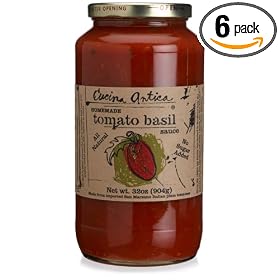 Cucina Antica Tomato Basil Sauce, 32-Ounce Jars (Pack of 6)