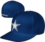 Dallas Cowboys Mitchell & Ness Throwback Basic Logo 'White Star' Fitted Hat