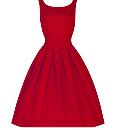 【 Mitchie & Mary 】 レディース ノースリーブ シンプル ワンピース フレア ワンピ 結婚式 お呼ばれ パーティー 式 披露宴 ドレス 赤 黒 紺 緑 一色