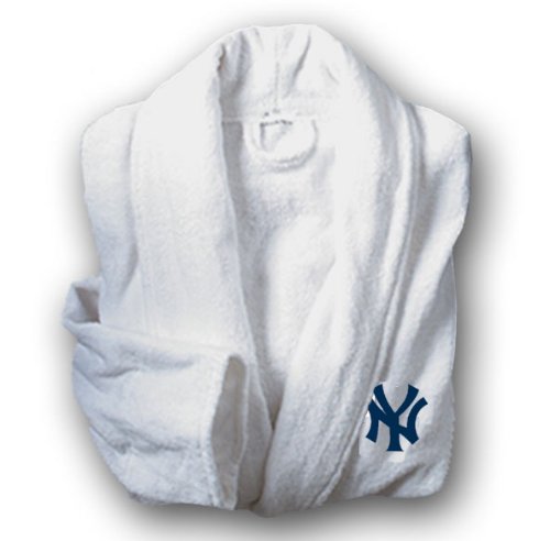 New York Yankees White Unisex Robe